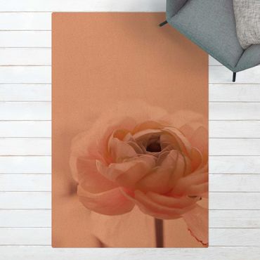 Kork-Teppich - Rosa Blüte im Fokus - Hochformat 2:3