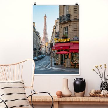 Poster - Straße von Paris - Hochformat 2:3