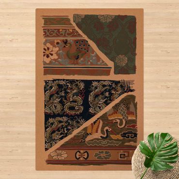 Kork-Teppich - Traditionelles Japanisches Textildesign - Hochformat 2:3