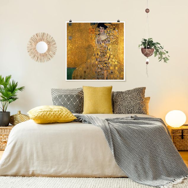Poster - Gustav Klimt - Adele Bloch-Bauer I - Quadrat 1:1