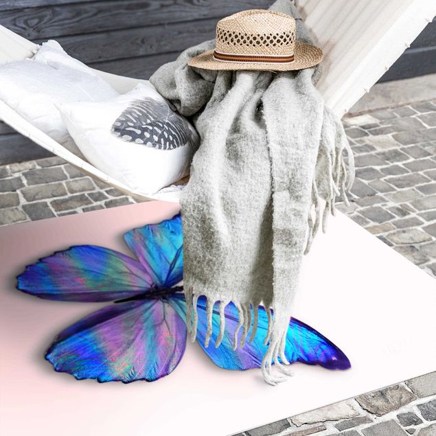 Aussen Teppich Holografischer Schmetterling