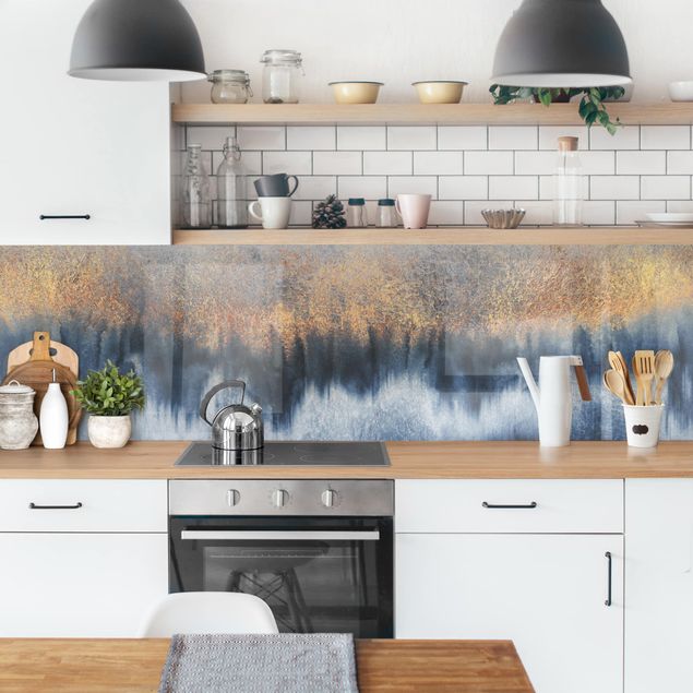 Küchenrückwand - Goldener Horizont