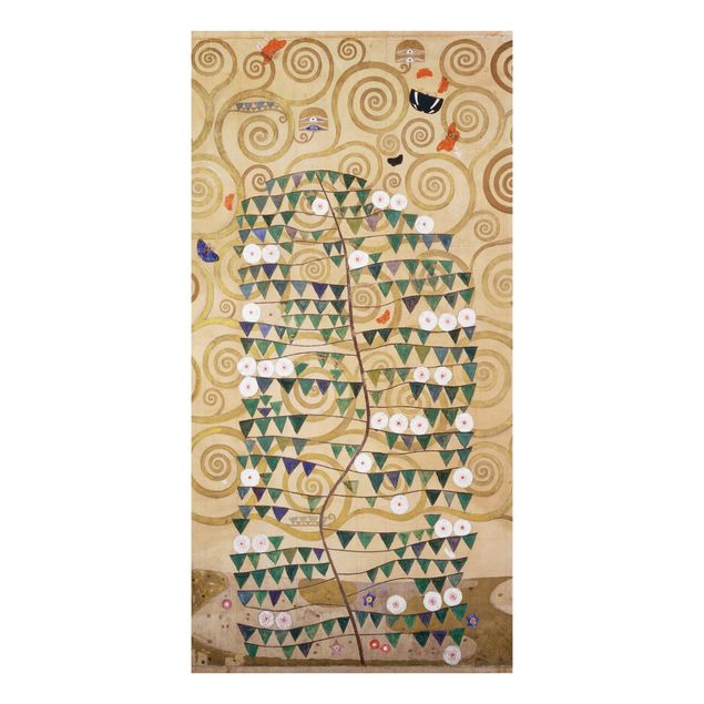 Aluminium Print gebürstet - Gustav Klimt - Entwurf für den Stocletfries - Hochformat 2:1