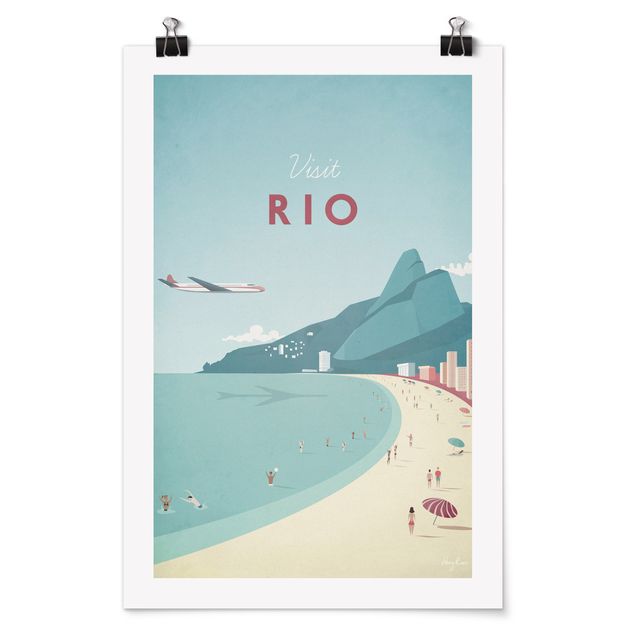 Poster - Reiseposter - Rio de Janeiro - Hochformat 3:2
