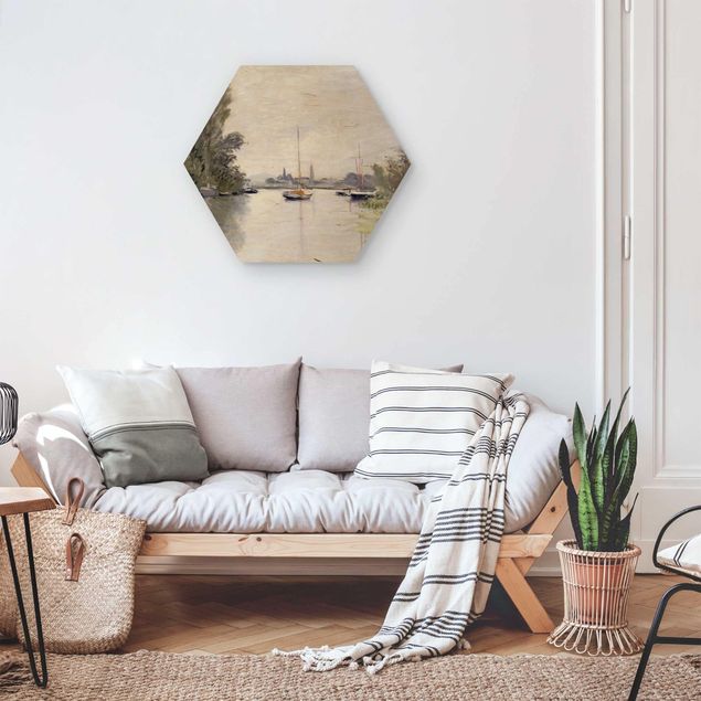 Hexagon Bild Holz - Claude Monet - Argenteuil