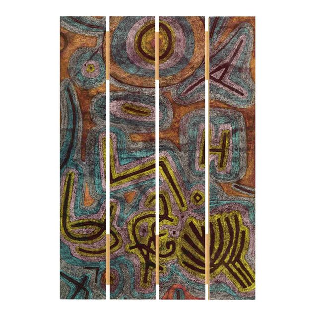 Holzbild - Paul Klee - Katharsis - Hochformat 3:2