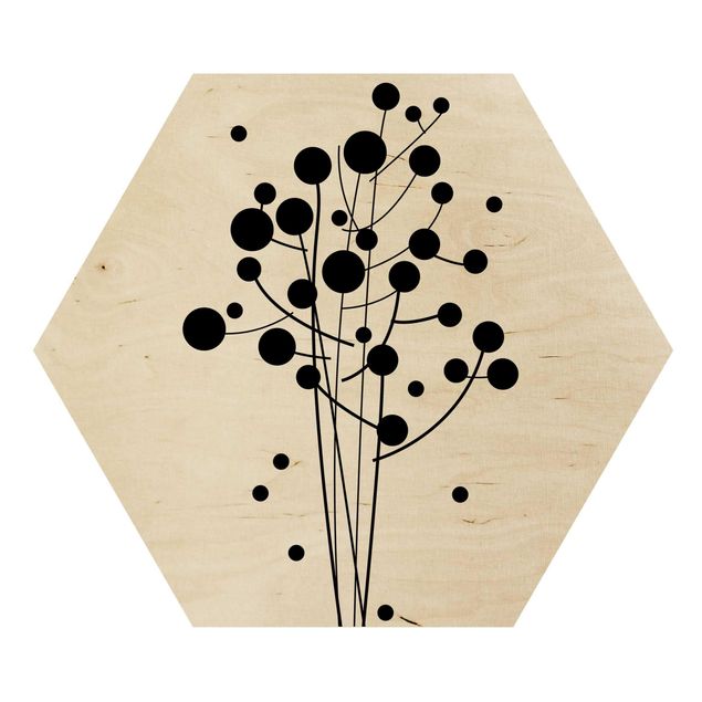 Hexagon Bild Holz - No.SF679 Artflower