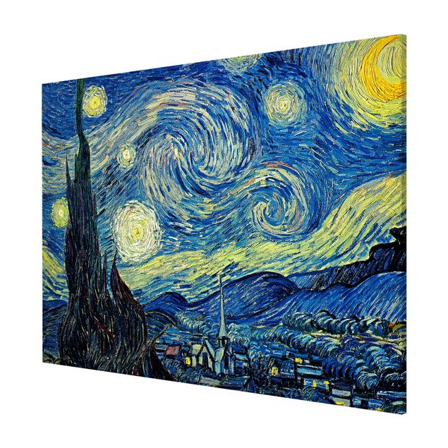 Magnettafel - Vincent van Gogh - Sternennacht - Memoboard Querformat 3:4