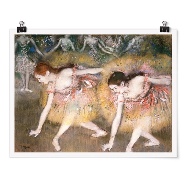 Poster - Edgar Degas - Verbeugende Ballerinen - Querformat 3:4