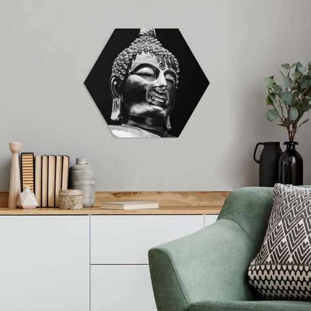 Hexagon Bild Forex - Buddha Statue Gesicht