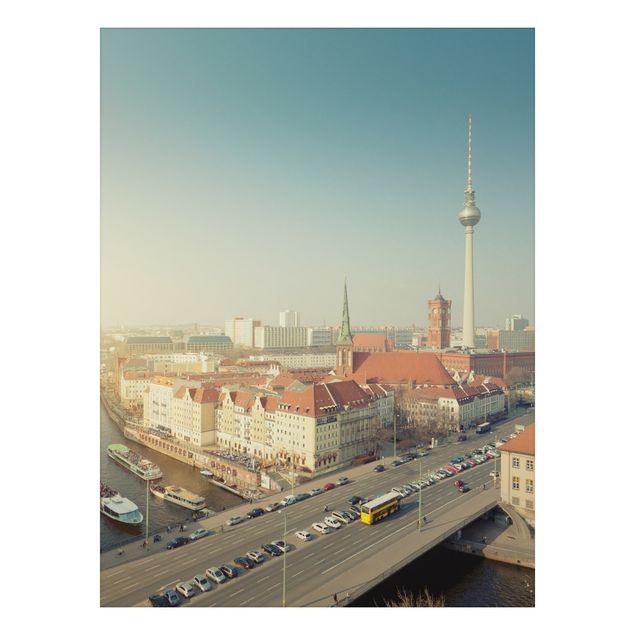 Alu-Dibond Bild - Berlin am Morgen