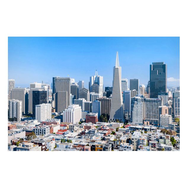 Magnettafel - San Francisco Skyline - Hochformat 3:2