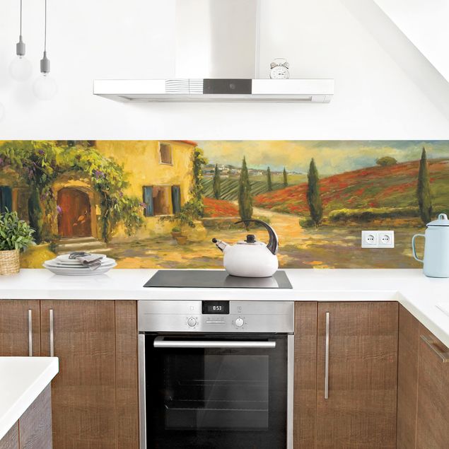 Küchenrückwand - Italienische Landschaft - Toskana