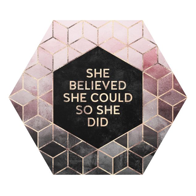 Hexagon Bild Forex - She Believed She Could Rosé Gold