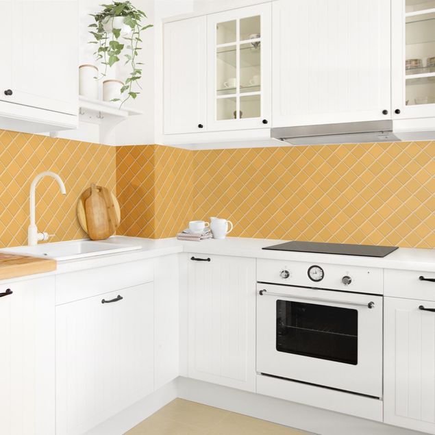 Küchenrückwand - Mosaik Fliesen - Orange