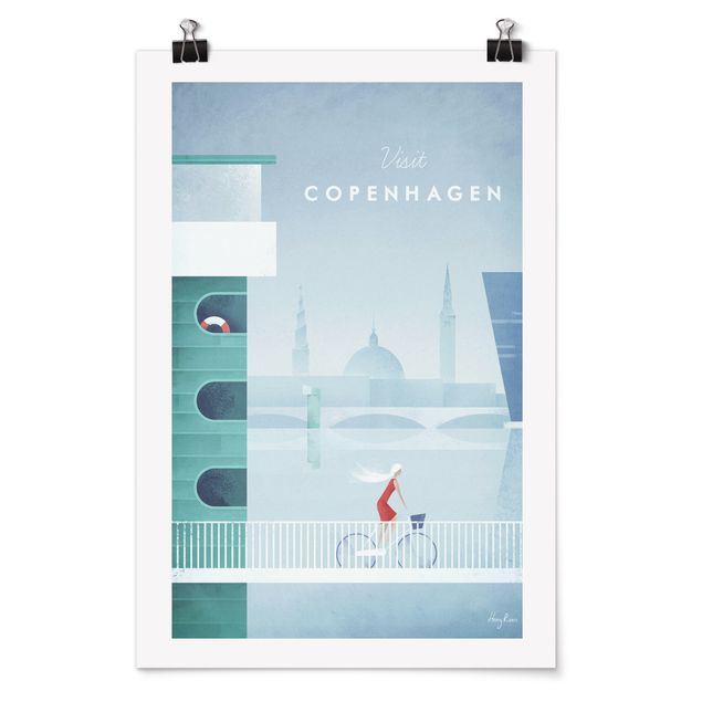 Poster - Reiseposter - Kopenhagen - Hochformat 3:2