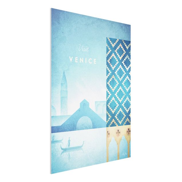 Forex Fine Art Print - Reiseposter - Venedig - Hochformat 4:3
