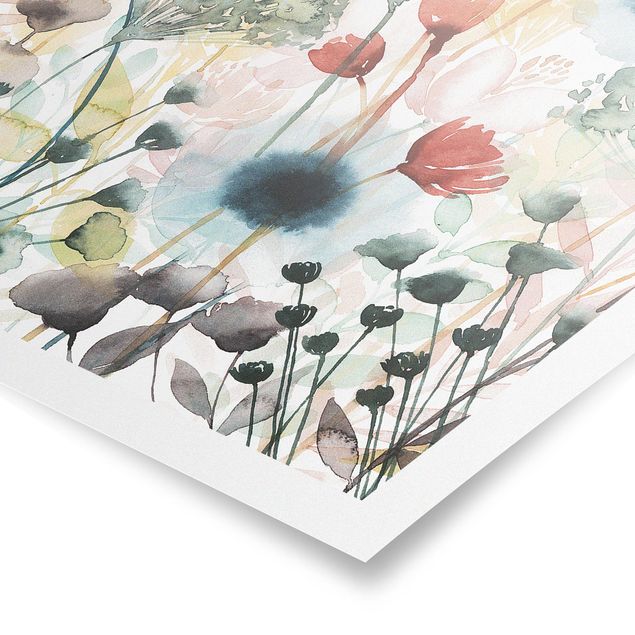 Poster - Wildblumen im Sommer I - Hochformat 3:4