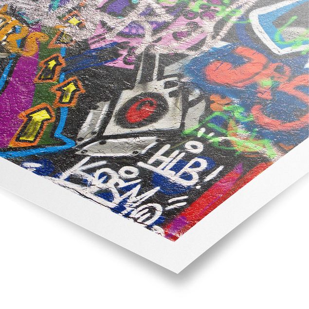 Poster - Urban Graffiti - Quadrat 1:1