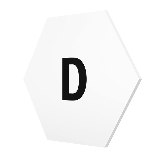 Hexagon Bild Forex - Buchstabe Weiß D