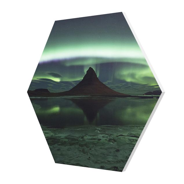 Hexagon Bild Forex - Polarlicht in Island