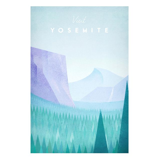 Magnettafel - Reiseposter - Yosemite Park - Memoboard Hochformat 3:2