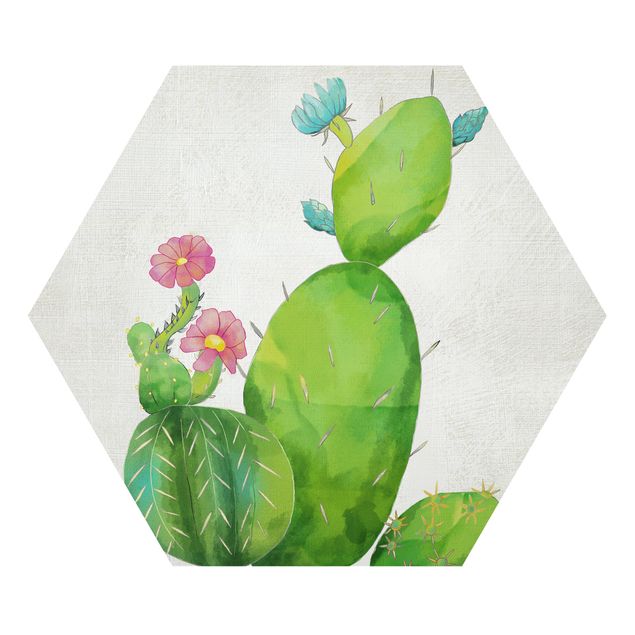 Hexagon Bild Forex - Kaktusfamilie rosa türkis