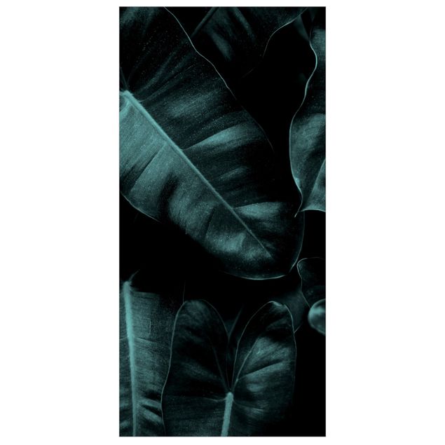 Raumteiler - Dschungel Blätter Dunkelgrün - 250x120cm