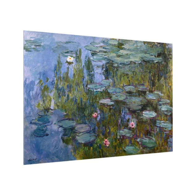 Glas Spritzschutz - Claude Monet - Seerosen (Nympheas) - Querformat - 4:3