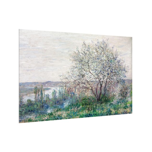 Spritzschutz Glas - Claude Monet - Frühlingsstimmung - Querformat - 3:2