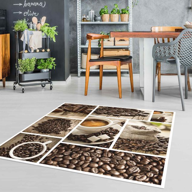 Outdoor Teppich Kaffee Collage