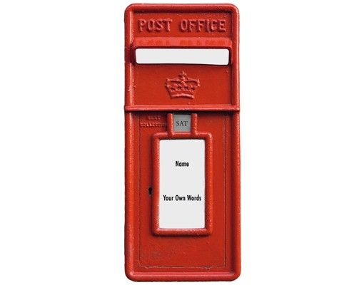 London Wandsticker No.580 Wunschtext Post Office
