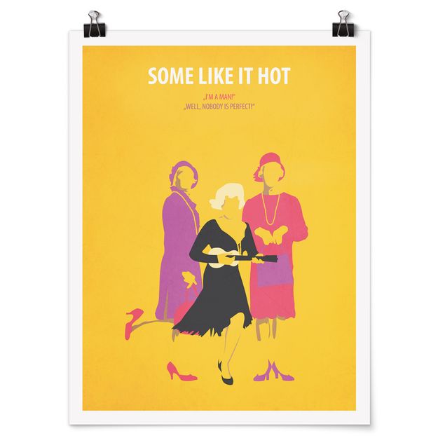 Poster - Filmposter Some like it hot - Hochformat 4:3
