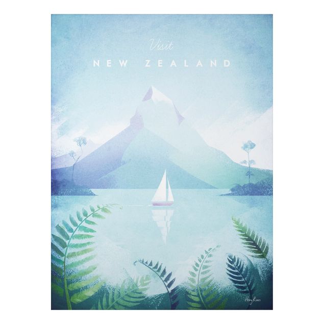 Aluminium Print - Reiseposter - Neuseeland - Hochformat 4:3