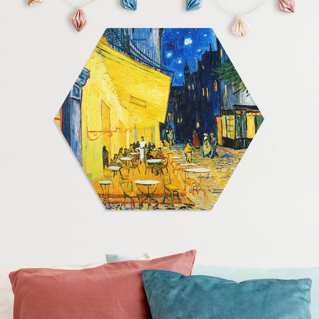 Hexagon Bild Forex - Vincent van Gogh - Café-Terrasse in Arles