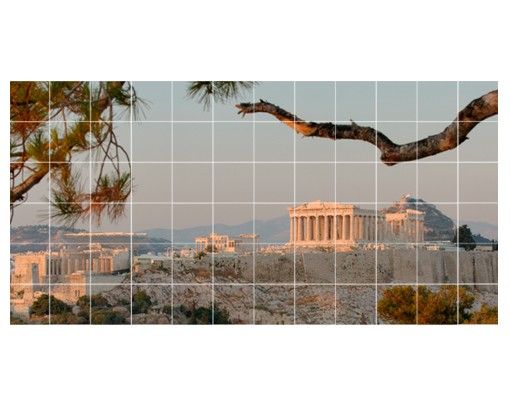 Fliesenbild - Akropolis