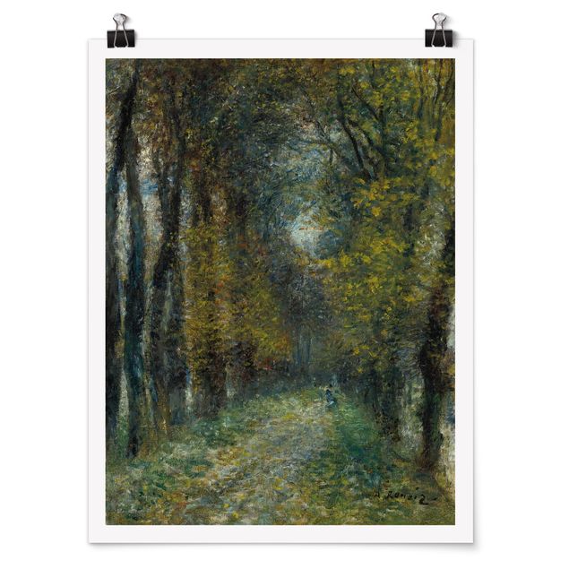 Poster - Auguste Renoir - Die Allee - Hochformat 3:4
