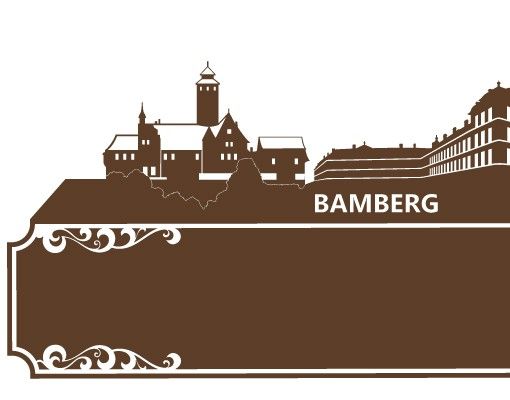 Wandtattoo Städte No.AC64 Skyline Bamberg