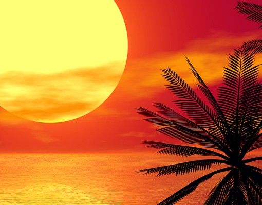 Fliesenbild - Karibischer Sonnenuntergang