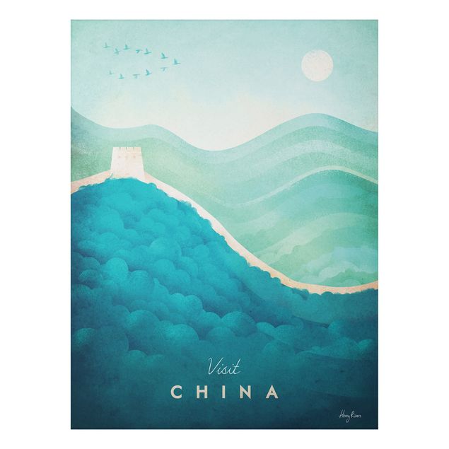 Aluminium Print - Reiseposter - China - Hochformat 4:3