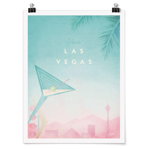 Poster - Reiseposter - Viva Las Vegas - Hochformat 4:3