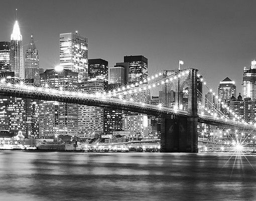 Fliesenbild - Nighttime Manhattan Bridge II
