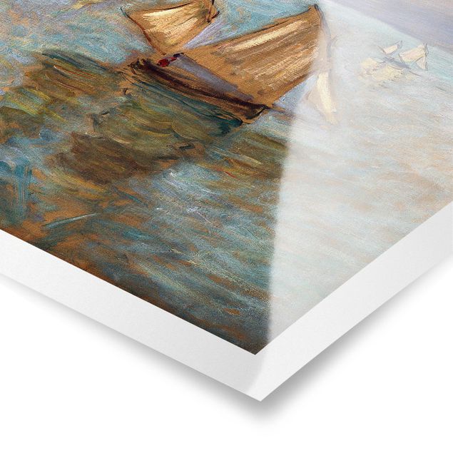 Poster - Claude Monet - Fischerboote - Querformat 3:4