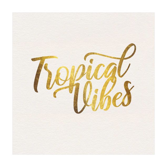 Teppich Natur Gold - Tropical Vibes