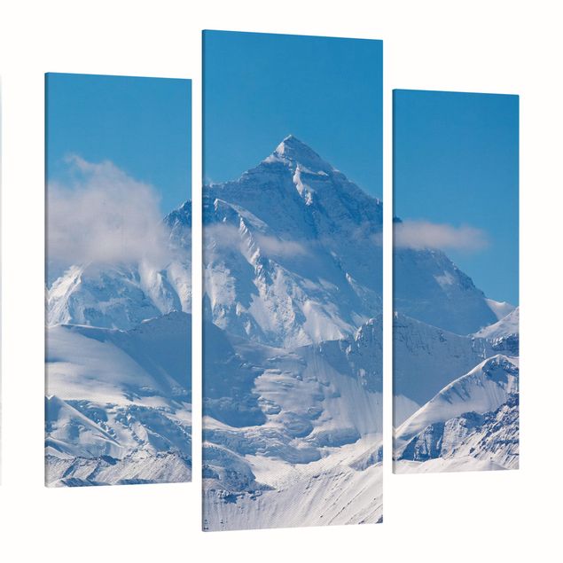 Leinwandbild 3-teilig - Mount Everest - Galerie Triptychon