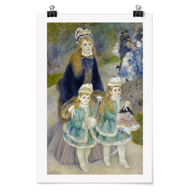 Poster - Auguste Renoir - Mutter und Kinder - Hochformat 3:2