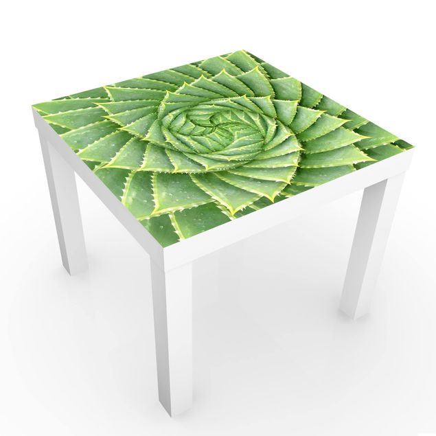 Möbelfolie für IKEA Lack - Spiral Aloe - Klebefolie