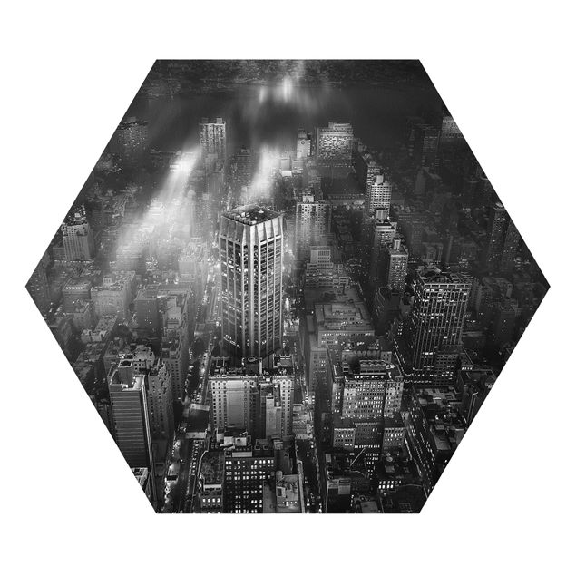 Hexagon Bild Forex - Sonnenlicht über New York City