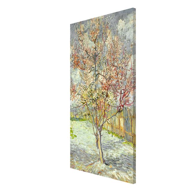 Magnettafel - Vincent van Gogh - Blühende Pfirsichbäume - Memoboard Hochformat 4:3