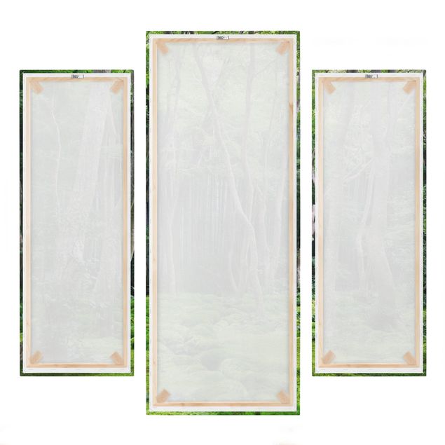 Leinwandbild 3-teilig - Growing Trees - Galerie Triptychon